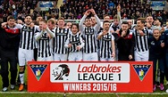 Dunfermline Athletic celebrate winning the League One title - Daily Record