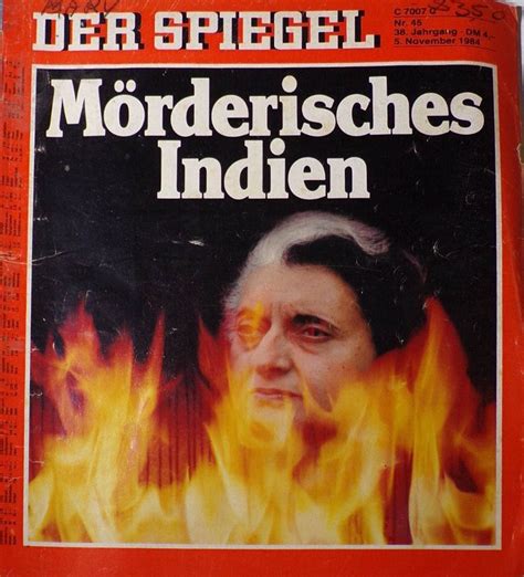 Der Spiegel 45 November 5 1984 Morderisches Indien Magazin