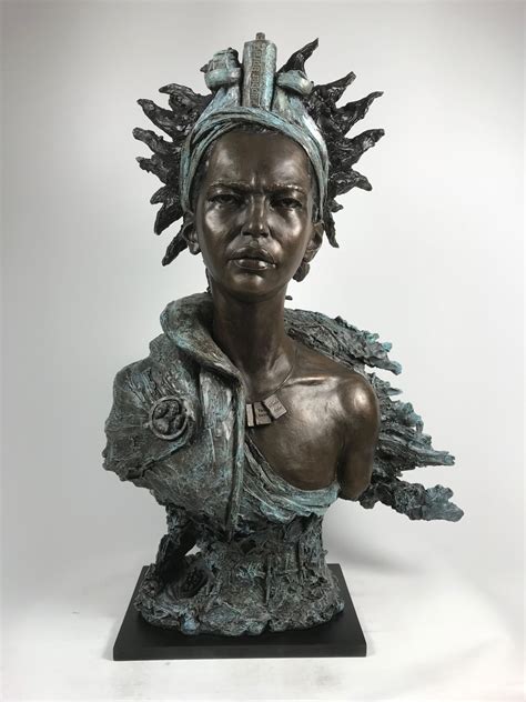 Contemporary Figurative Bronze Sculpture With Eve Shepherd Sculpture