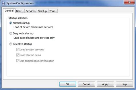 Gateway Tek Windows 7 Msconfig Startup Utility Options
