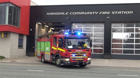 Merseyside Fire And Rescue Service Kirkdale Rescue Pump Turnout Youtube