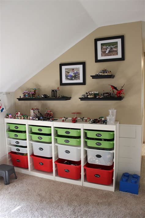 Lego Room With Storage System From Ikea Shelves From Target And