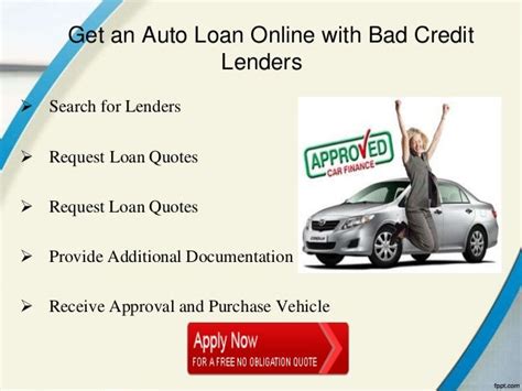 Best Bad Credit Auto Loan Lenders