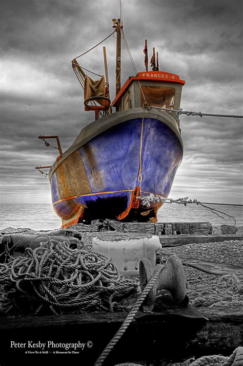 Hythe Fishing Boat Colour Popped Peter Kesby Photography