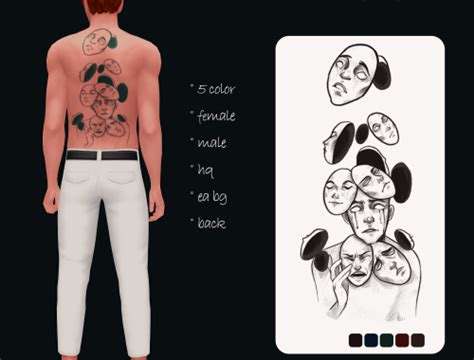 Tattoo N09 The Sims 4 Catalog