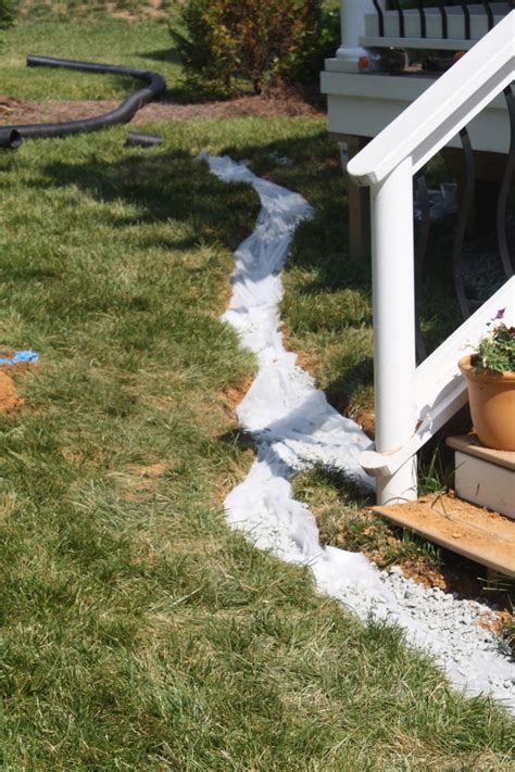 Each one empties the water into a rain gutter splash block, which directs the water out into the yard and eliminates any potential washout. What is a French Drain, what does it have to do with ...