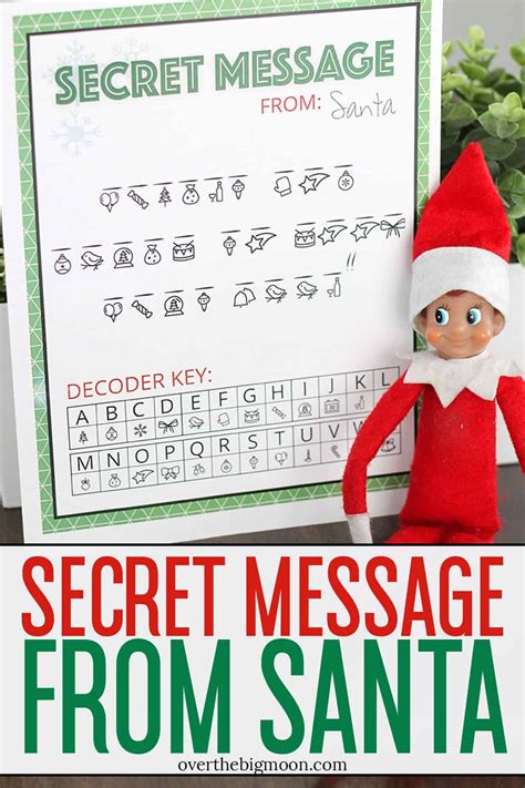 secret message from santa free printable printable templates