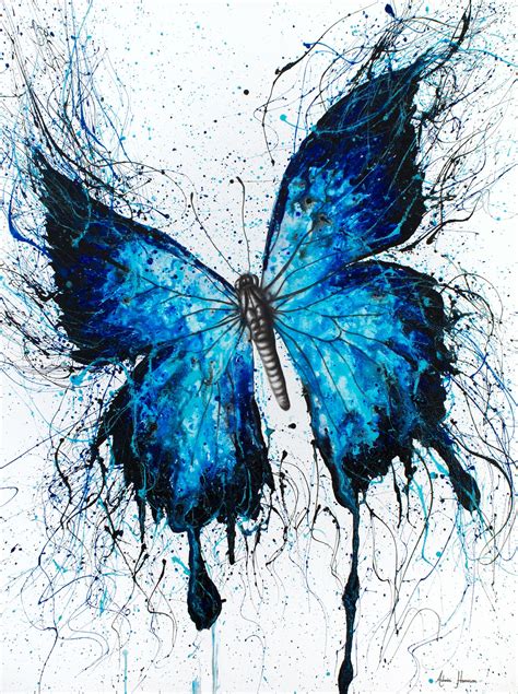 Night Sky Butterfly By Ashvin Harrison Paintings For Sale Bluethumb