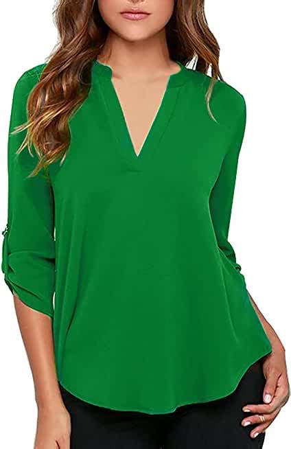 Kelly Green Top Blouses