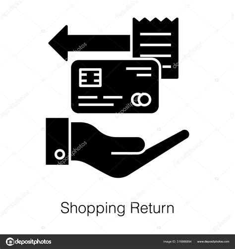 Icon Shopping Return Solid Design Stock Vector By ©vectorspoint 316886894