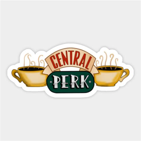 Central Perk Friends Tv Show Sticker Teepublic
