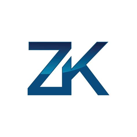 logotipo de letra z y k o zk para ilustración de diseño de vector de empresa 12799828 vector en