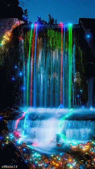 Decent Image Scraps Neon Waterfall Animation