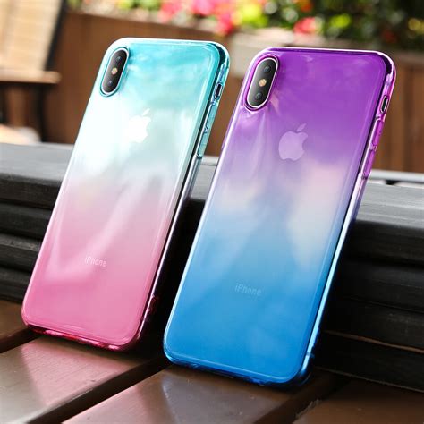 Kisscase Gradient Color Phone Case For Iphone X Xr Xs Max Soft Silicone