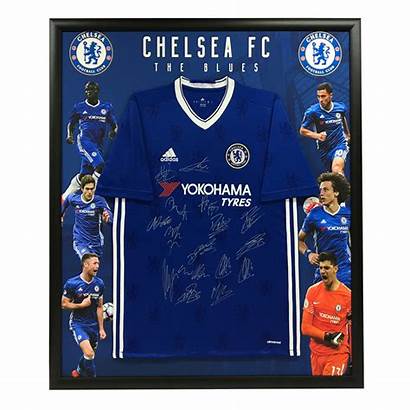 Chelsea Jersey Signed Fc Soccer Framed Memorabilia