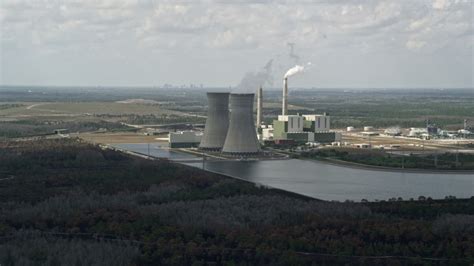 5k Stock Footage Aerial Video Of Stanton Energy Center Power Plant In