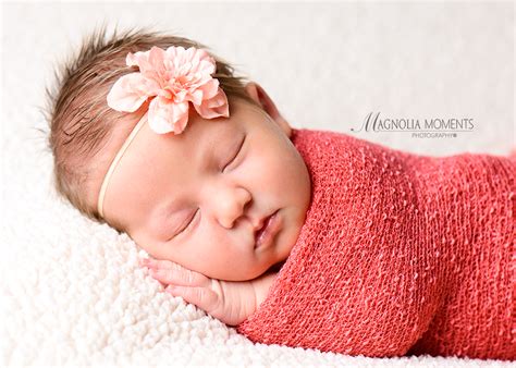 Newborn Baby Girl Photo Session Montgomery County Magnolia Moments