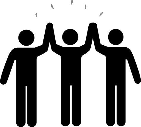 6 Free Five People And High Five Vectors Pixabay