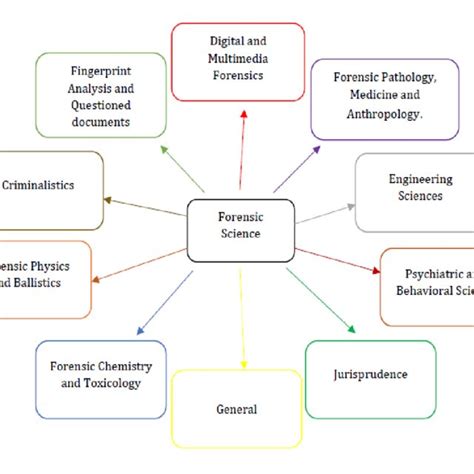 Showing Various Disciplines In Forensic Sciences According To American