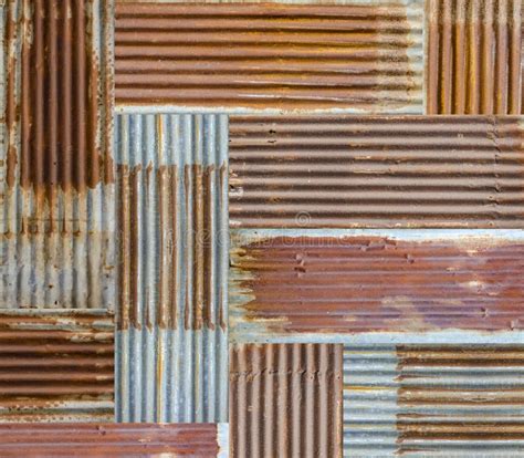 Full Of Rusty Old Tin Roof Stock Image Image Of Backgrounds Plate