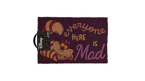 Licensed Doormat Alice In Wonderland Everyone Here Is Mad Alice In