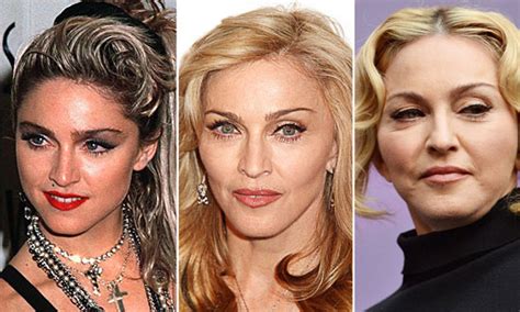Madonna Plastic Surgery Before And After Top Piercings