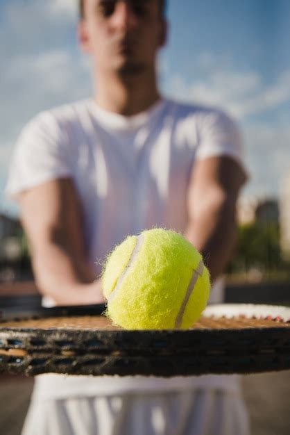 Nahaufnahme Von Tennisspieler Kostenlose Foto