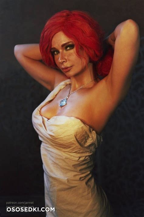 Jannet Incosplay The Witcher Triss Merigold Naked Cosplay Asian