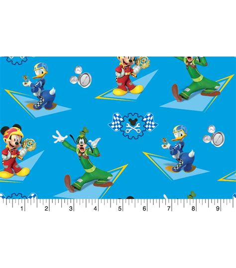 Disney Mickey Mouse Cotton Fabric Mickey And Friends Racing Stars Joann