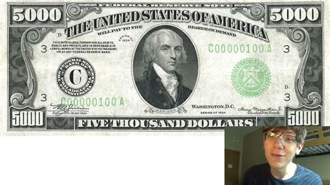 What Was The Largest Dollar Bill Ever Printed Youtube