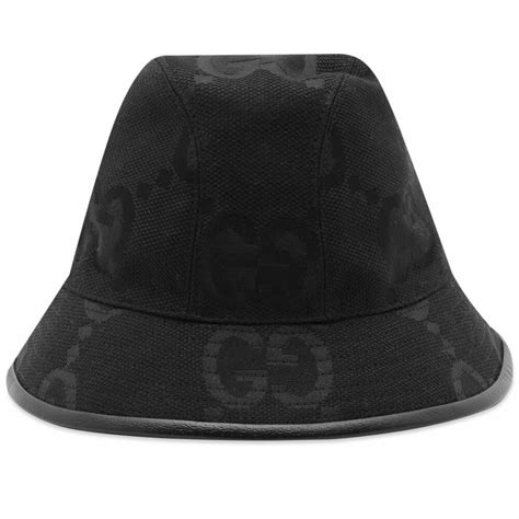Gucci Mens Tonal Jumbo Gg Fedora Hat In Black Gucci
