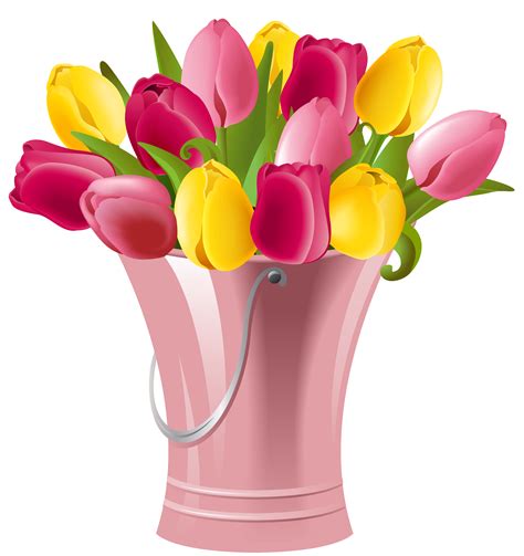 Free Clip Art Flowers Tulips Tulips Bouquet Of Flowers Spring