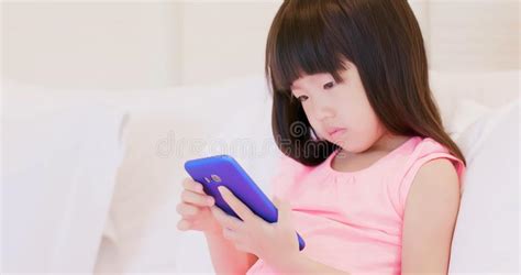 Cute girl use phone stock image. Image of game, japanese - 115767309