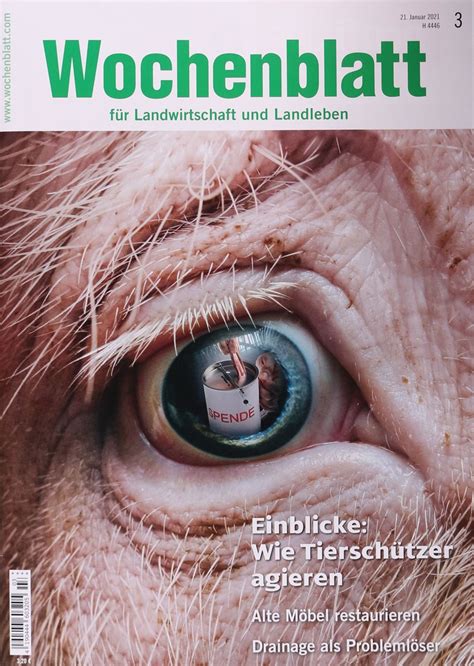 Wochenblatt FÜr Landwirtschaft And Landleben 3 2021 Zeitungen Und Zeitschriften Online