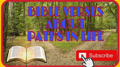 Bible Verse About Paths In Life Youtube