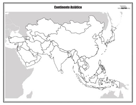 Mapa De Asia Para Colorear Sin Nombres Images And Photos Finder