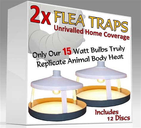 2x Ultimate Flea Traps By Medipaq® 12 Sticky Discs The Only 15 Watt
