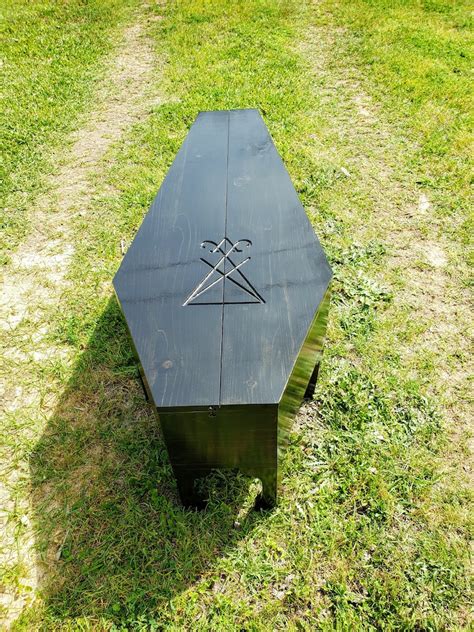 Coffin Coffee Tablecoffee Tablecoffin Storagecoffin Etsy