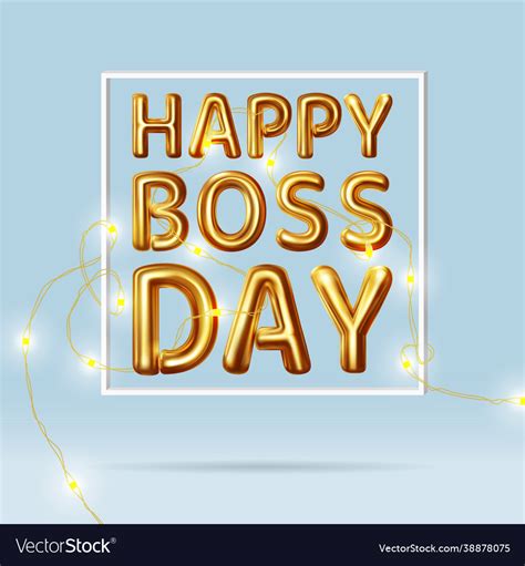 Happy Boss Day Royalty Free Vector Image Vectorstock