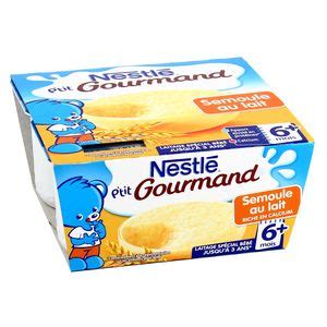 Acheter Nestl P Tit Gourmand Semoule Au Lait D S Mois X G