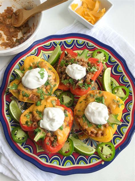 See how to cook ground turkey in chili, casserole, meatloaf, and more. Veggie Loaded Mexican Stuffed Peppers with Ground Turkey | Recipe (With images) | Stuffed ...