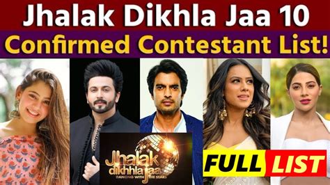 Jhalak Dikhhla Jaa Season 10 Contestants Name Confirmed List Of Jhalak