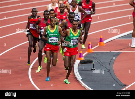 Mens 5000m Final At The Olympic Summer Games London 2012 Stock Photo