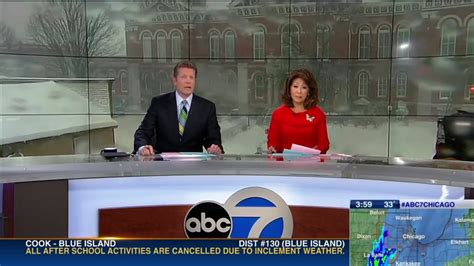 Chicago Abc Fakes Snow Behind Anchors Newscaststudio