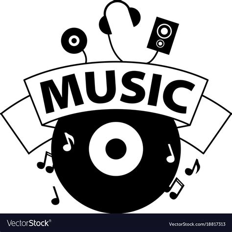 Logo Music Royalty Free Vector Image Vectorstock