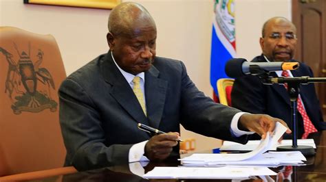 Yoweri Museveni Ugandas President Signs Anti Gay Bill World Cbc News