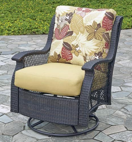 This backyard creations patio furniture replacement cushions graphic has 20 dominated colors, which include just gorgeous, light petite pink, olivenite, tinny tin. Backyard Creations® San Paulo Swivel Glider at Menards ...