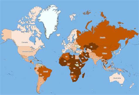 With that mind mind, check out the top 101 safest countries in the world based off of their gpi score. Here's A Map Of World's Most Dangerous Countries For ...