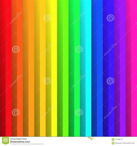 Papel Dobrado Nas Cores Do Espectro Do Arco íris Com Efeito De Sombra