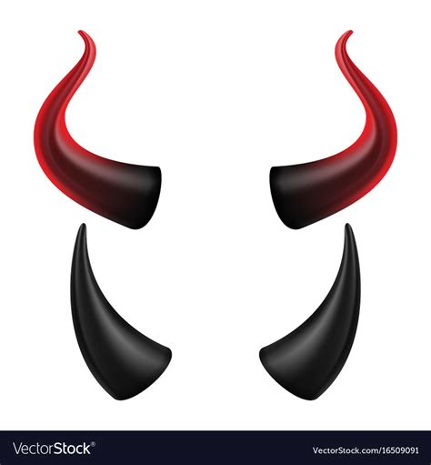 Devil Horns Halloween Evil Horns Sign Royalty Free Vector